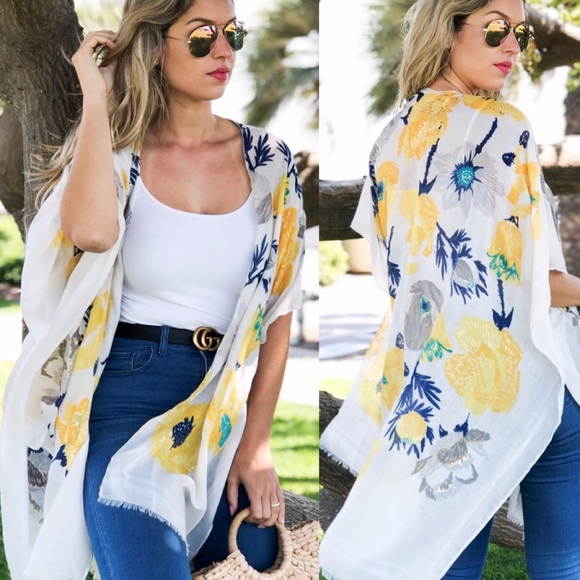 Bellanblue Sweaters - Flower Power Kimono